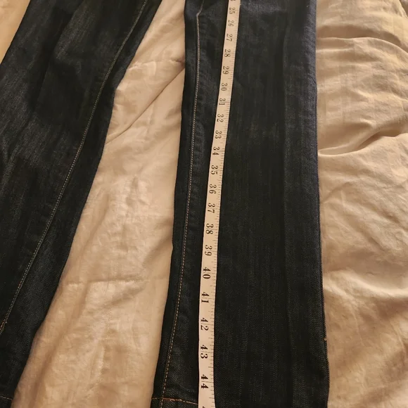 Denim/jeans very high waist stitched blue size 9 - Picture 9 of 10